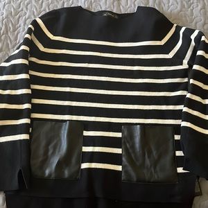 Strips swater black/ white